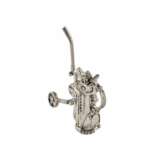 Sac de golf miniature sur chariot &agrave; dix clubs Tiffany &amp; Co. New York. Silber 925 20th century - Foto 2