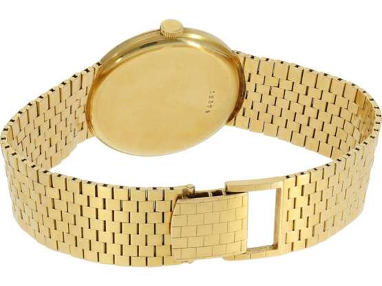 Armbanduhr: hochfeine und äußerst elegante Audemars Piguet "Calatrava" mit Türler-Signatur und originalem Goldband, ca. 1955 - photo 5