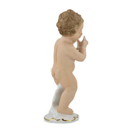 Porcelain figurine Boy with a lyre Wallendorf Germany mid-twentieth century Biscuit (porcelain) Rococo Mid-20th century - photo 3