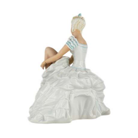 Statuette en porcelaine. Ballerine. Unterweissbach. Allemagne. 1950-1960 Porcelain Hand Painted Gilding Mid-20th century - Foto 4