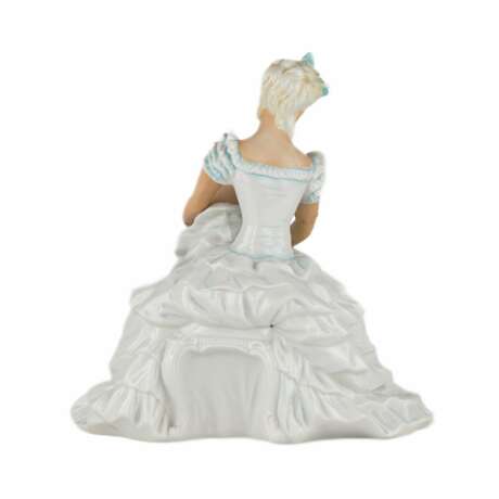 Statuette en porcelaine. Ballerine. Unterweissbach. Allemagne. 1950-1960 Porcelain Hand Painted Gilding Mid-20th century - Foto 5