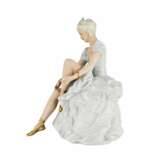 Porcelain figurine. Ballerina. Unterweissbach.Germany. 1950-1960s Porcelain Hand Painted Gilding Mid-20th century - photo 5