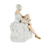 Porcelain figurine. Ballerina. Unterweissbach.Germany. 1950-1960s Porcelain Hand Painted Gilding Mid-20th century - photo 1