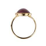 Golden ring with ruby. Ruby 20th century - photo 4
