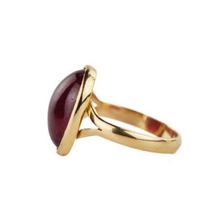 Golden ring with ruby. Ruby 20th century - photo 5