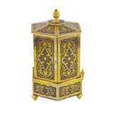 Unique cigar box in the form of a Pagoda with a flap opening mechanism. 19th century. Gilded bronze Boulle 19th century - photo 2