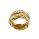 Золотое кольцо с бриллиантами. Диаманты 21th century г. - фото 2