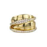 Золотое кольцо с бриллиантами. Диаманты 21th century г. - фото 6