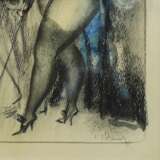 Konstantin Ivanovich Rudakov. Graphic arts. Erotic pastel. In a variety show. Ink 20th century - photo 3