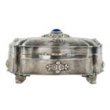 Italian silver jewelry box of baroque shape. Silver 800 Chinoiserie 20th century - photo 2