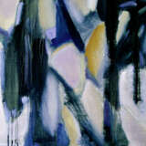 Зима в Киото Canvas on the subframe Oil painting Abstract Expressionism абстрактная живопись Crimea 2006 - photo 1