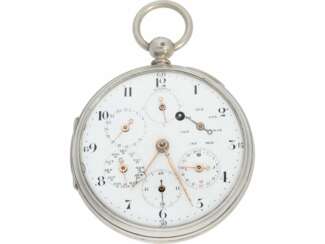 Pocket watch: technical rarity, one of the earliest known astronomical pocket watch with a genuine perpetual calendar "Quantième Bisextile", France, around 1800