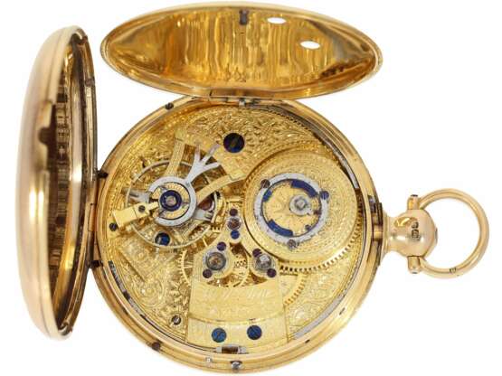 Taschenuhr: Rarität, extrem rares englisches Chronometer, gefertigt für den chinesischen Markt, William Eley London No. 1816, Hallmarks London 1815 - photo 4