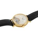 Armbanduhr: außergewöhnliche und sehr hochwertige 18K Gold Herrenarmbanduhr "Breguet Tourbillon Ref.3350 BA 12 286", No.225 E, aus dem Jahr 1993, mit Box & Papieren - Foto 5