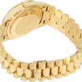 Armbanduhr: sehr luxuriöse 18K Gold Rolex Day-Date Ref. 18388, mit originalem Diamantbesatz, Originalpapieren und Servicebeleg 2015, LC100, aus dem Jahr 1995, Zustand wie NEU! - Foto 5