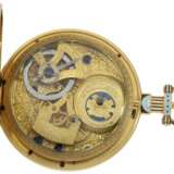 Taschenuhr: exquisite Gold/Emaille-Taschenuhr für den chinesischen Markt, Bovet "The Butterfly" No. 426, ca. 1830 - photo 2