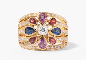 Chanel Farbedelstein-Brillant-Ring