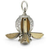 POMANDER ALLEMAND EN ARGENT ET VERMEIL - photo 1