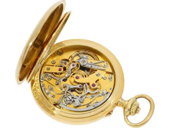 Taschenuhr: exquisites Vacheron & Constantin Ankerchronometer mit Chronograph, Doppelsignatur, Originalbox, fantastischer, neuwertiger Zustand, ca. 1920 - фото 2