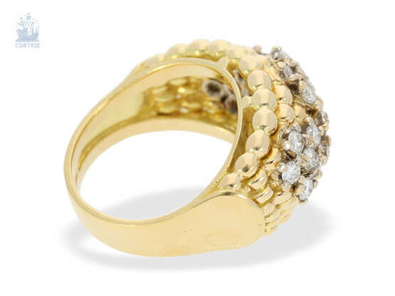 Ring: schwerer und vermutlich unikater Designer/Brillant-Goldschmiedering, Handarbeit, 18K Gold, ca. 1,2ct - photo 2