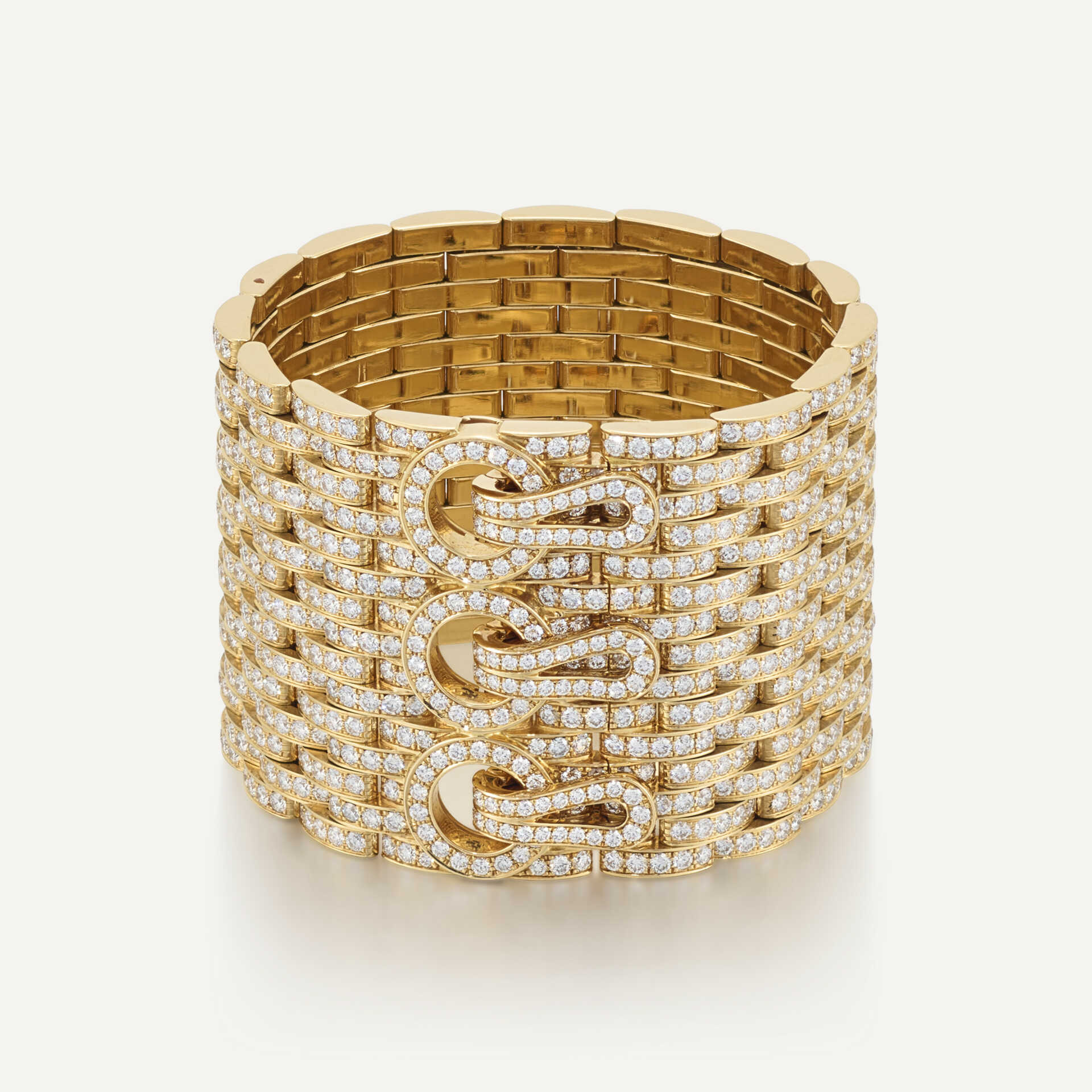 CARTIER DIAMOND 'AGRAFE' BRACELET