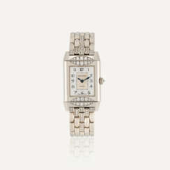 JAEGER-LECOULTRE REVERSO ‘DUETTO’ GOLD, MOTHER-OF-PEARL AND DIAMOND-SET LADY’S WRISTWATCH REF. 266.3.44