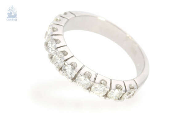 Ring: hochwertiger vintage Halbmemoire-Ring mit Brillanten, ca. 1ct - Foto 2