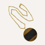 NO RESERVE | KUTCHINSKY TIGER'S EYE QUARTZ AND GOLD PENDANT - Foto 3