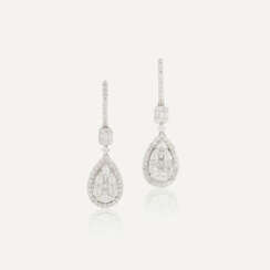 NO RESERVE | ILLUSION-SET DIAMOND EARRINGS