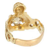 Ring: handgefertigter, seltener antiker Brillant-Goldschmiedering, ca. 0,8ct, alte Handarbeit - photo 3