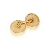 Manschettenknöpfe: antike, goldene Manschettenknöpfe mit Karneolbesatz,18K Gold - photo 2