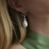 LATE 19TH CENTURY NATURAL PEARL AND DIAMOND EARRINGS - Foto 4