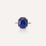 EARLY 20TH CENTURY SAPPHIRE AND DIAMOND RING - Foto 7