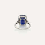EARLY 20TH CENTURY SAPPHIRE AND DIAMOND RING - Foto 8