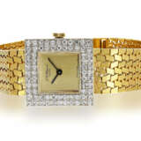 Armbanduhr: elegante vintage Chopard Damenuhr mit Diamantlünette, 18K Gelbgold - photo 1