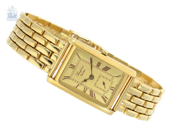 Armbanduhr: attraktive Herrenuhr im Art déco Stil, Longines, vermutlich 90er Jahre, Edelstahl/18K Gold - Foto 1