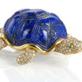 Edle Schildkröte aus Gold und Lapislazuli - фото 4