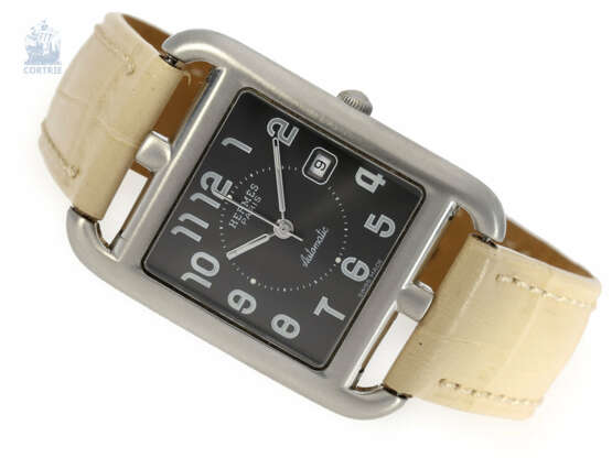 Armbanduhr: exquisite, große, teure Designeruhr von Hermes "Cape Cod", Ref. CC1.710 Herrenuhr/Damenuhr in Edelstahl - Foto 1