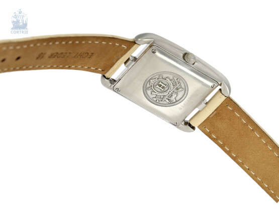 Armbanduhr: exquisite, große, teure Designeruhr von Hermes "Cape Cod", Ref. CC1.710 Herrenuhr/Damenuhr in Edelstahl - фото 2
