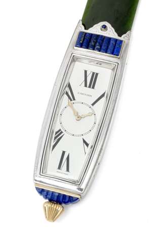 Prächtiger CARTIER Art Deco Brieföffner mit Uhr - Foto 2