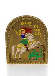 Miniatur Ikone mit Heiligem Georg