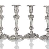 Set von vier Regency Kerzenständern mit Akanthusblattdekor - Foto 1