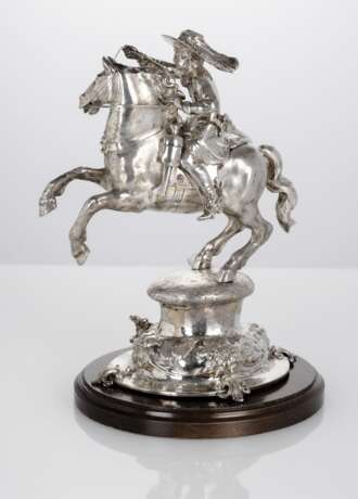 Prunkvolle Reiterfigur im Barockstil aus Silber - photo 2