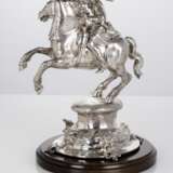 Prunkvolle Reiterfigur im Barockstil aus Silber - photo 2