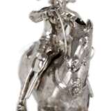 Prunkvolle Reiterfigur im Barockstil aus Silber - photo 3