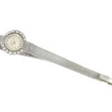 Armbanduhr: vintage Damenuhr der Marke Sarcar, Lünette mit Brillanten besetzt, 18K Weißgold - Foto 1