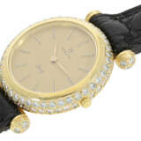 Armbanduhr:hochwertige und äußerst luxuriöse Damen-Schmuckuhr der Marke Milus mit reichhaltigem Brillantbesatz, ca. 2,5ct, 18K Gold - photo 1