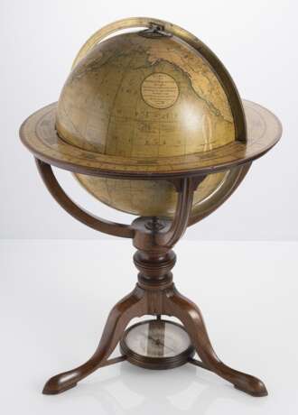 Paar seltene George III Erd- und Himmelsgloben mit Kompass - Foto 3