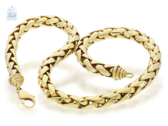 Kette/Collier/Armband: schweres und ehemals sehr teures vintage Goldcollier mit passendem Armband, 18K Gold - photo 4