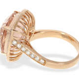 Ring: hochwertiger, ausgesprochen schöner Morganit/Brillantring, absolut neuwertig, ca. 10,1ct, ursprünglicher NP lt. Goldschmiede, 4800€ - photo 3